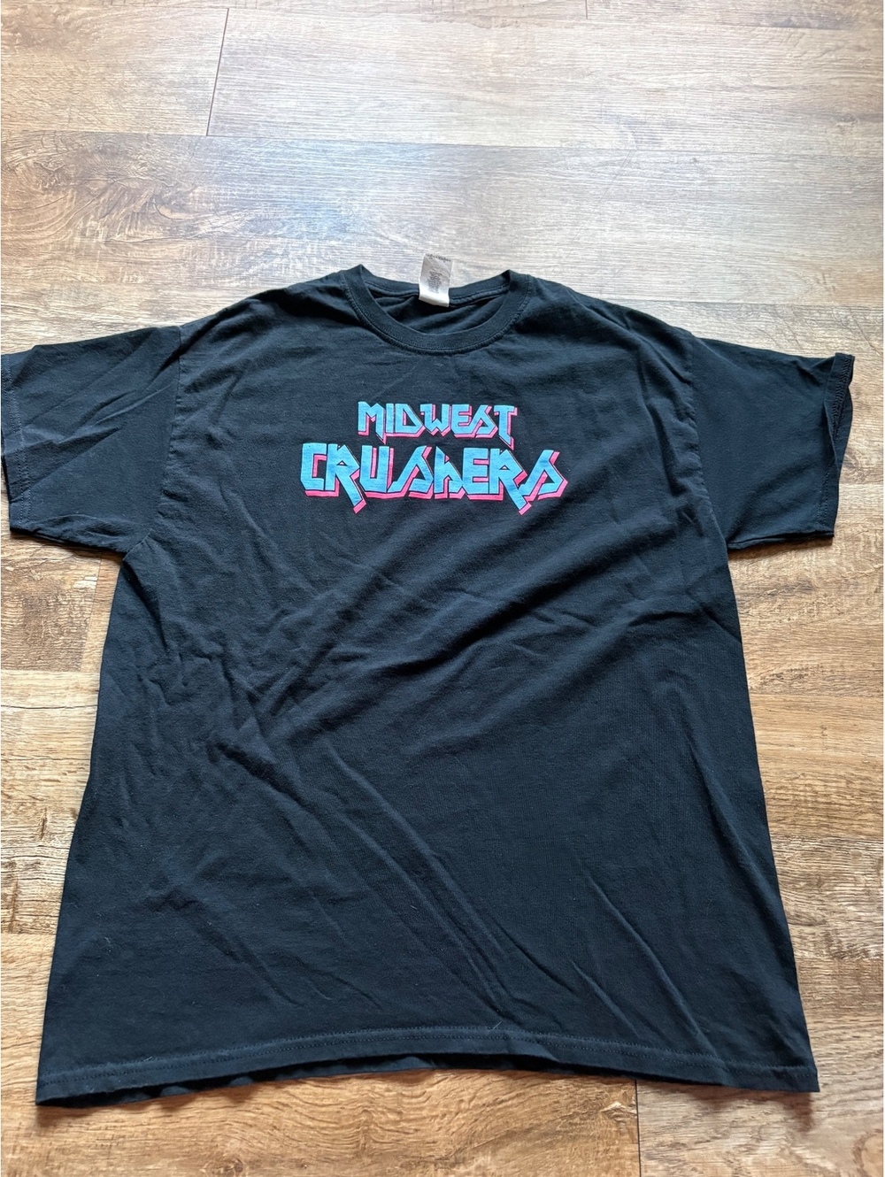 Midwest Crusaders Black Graphic T-Shirt Gildan Brand Size Large